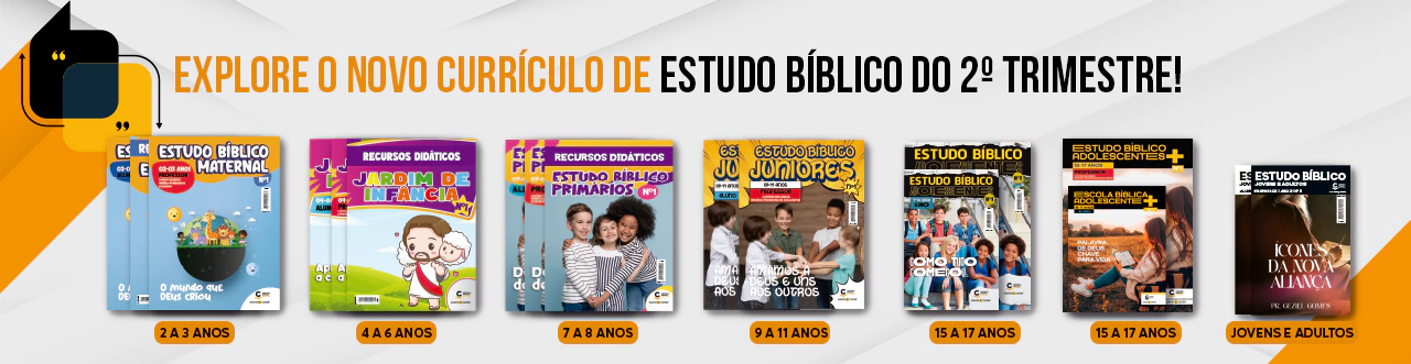 Capa da Revista EBD Segundo Trimestre - Ícones do Novo Testamento